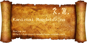 Kanizsai Magdaléna névjegykártya
